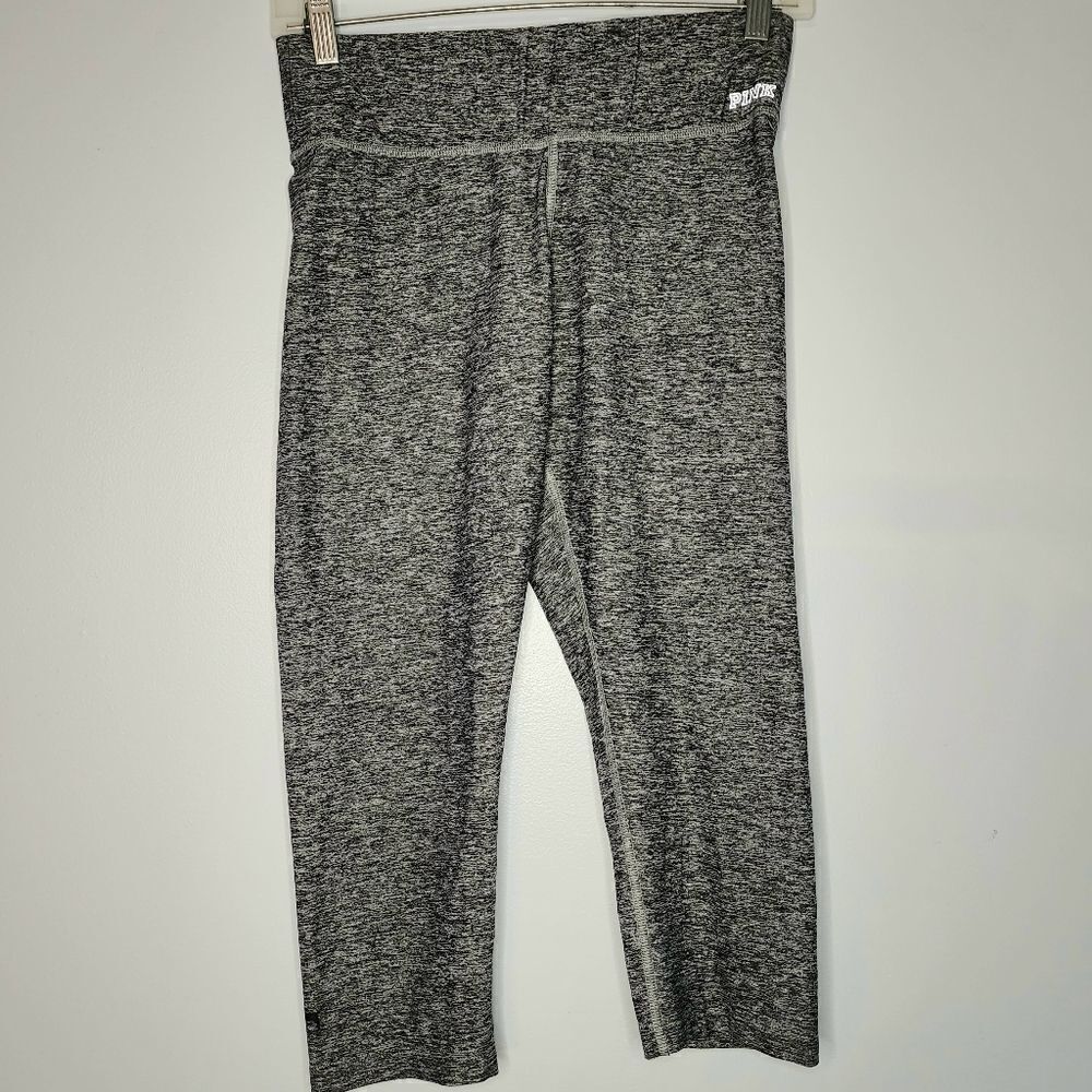 Pink Victoria's Secret legging cropped women's small heathered gray ultimat yoga